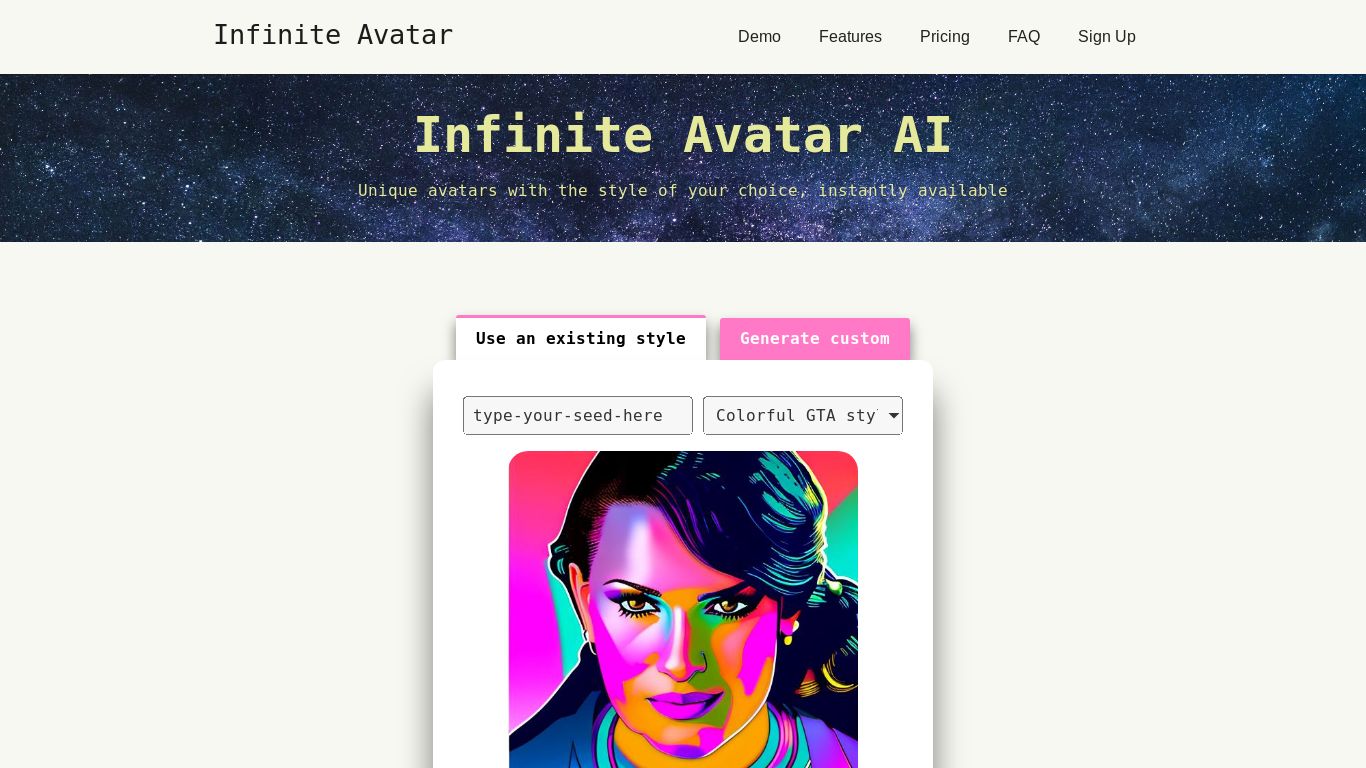 Infinite Avatar